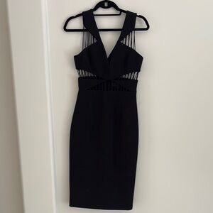 Cushnie Black Sleeveless Bodycon Dress